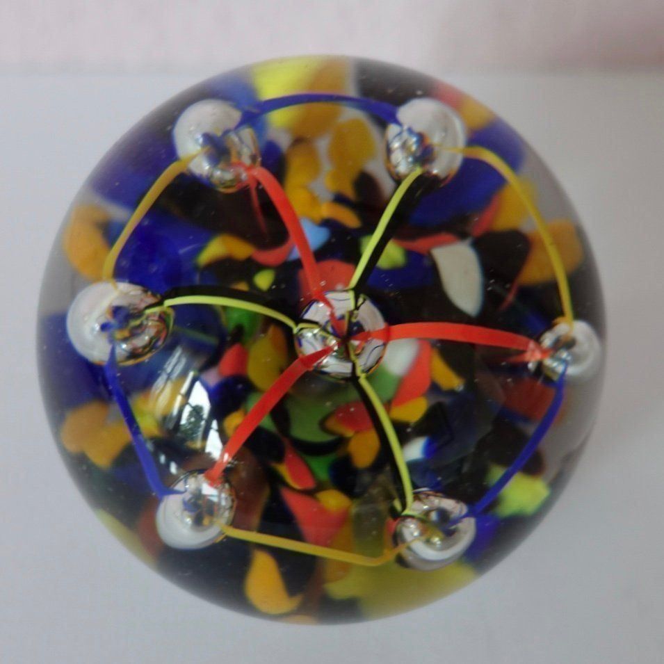 Bicchieri: Paperweight in Messingständer - Glaskugel alt – Usato da Adliswil venduto da MeDuMe 1