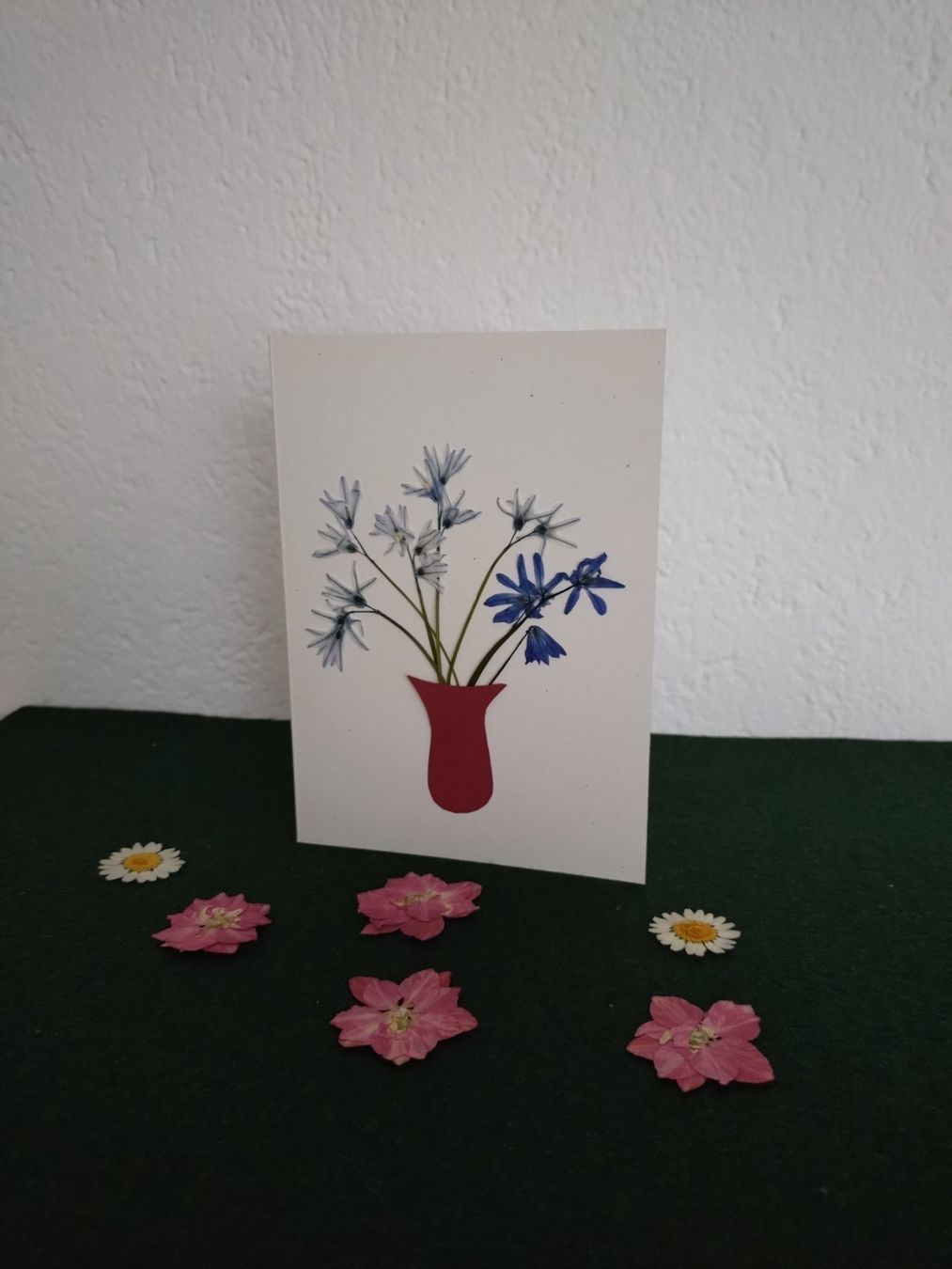 Cartoline: Grusskarte mit echten Blüten – Nuovo e nell'imballaggio originale da Kilchberg ZH venduto da chr_g5kn 1
