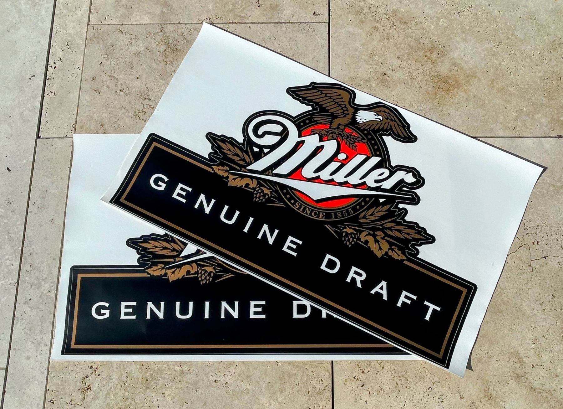 Sticker: XXL Kleber MILLER Genuine Draft / USA – Nuovo (secondo la descrizione) da kallnach venduto da Frankincense 1