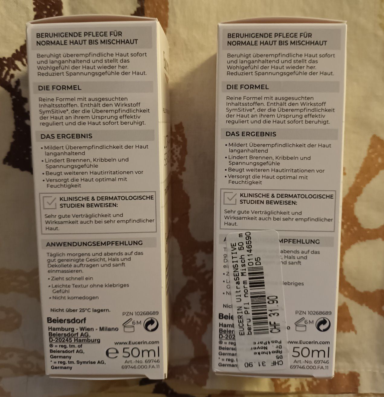 Cura del viso: Eucerin Ultra Sensitive - beruhigende Pflege – Nuovo e nell'imballaggio originale da Bäretswil venduto da Ancipitia 1