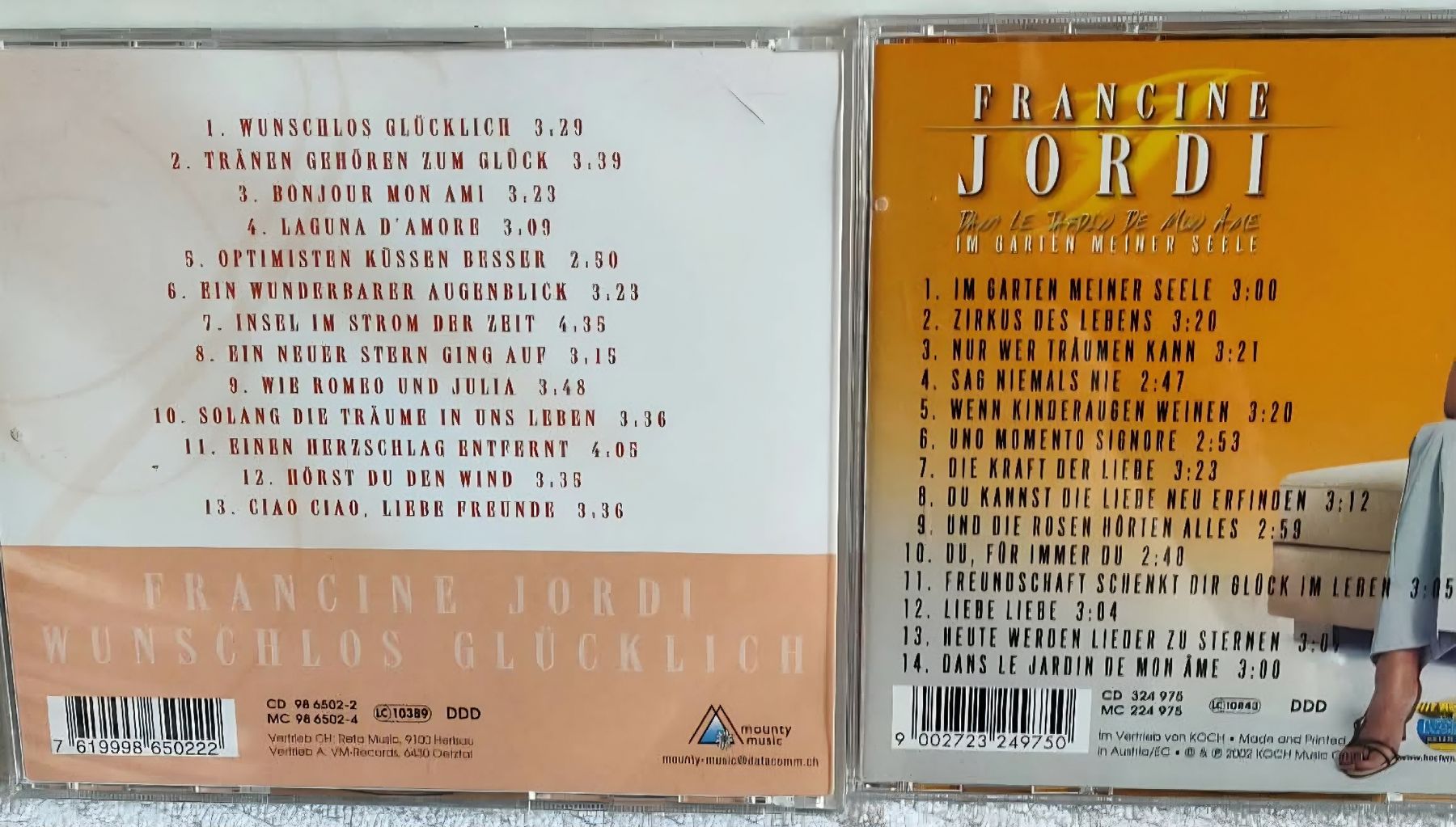 CDs: 2 Francine Jordi CDs – Gebraucht aus Luzern von Luzern_Energy 1
