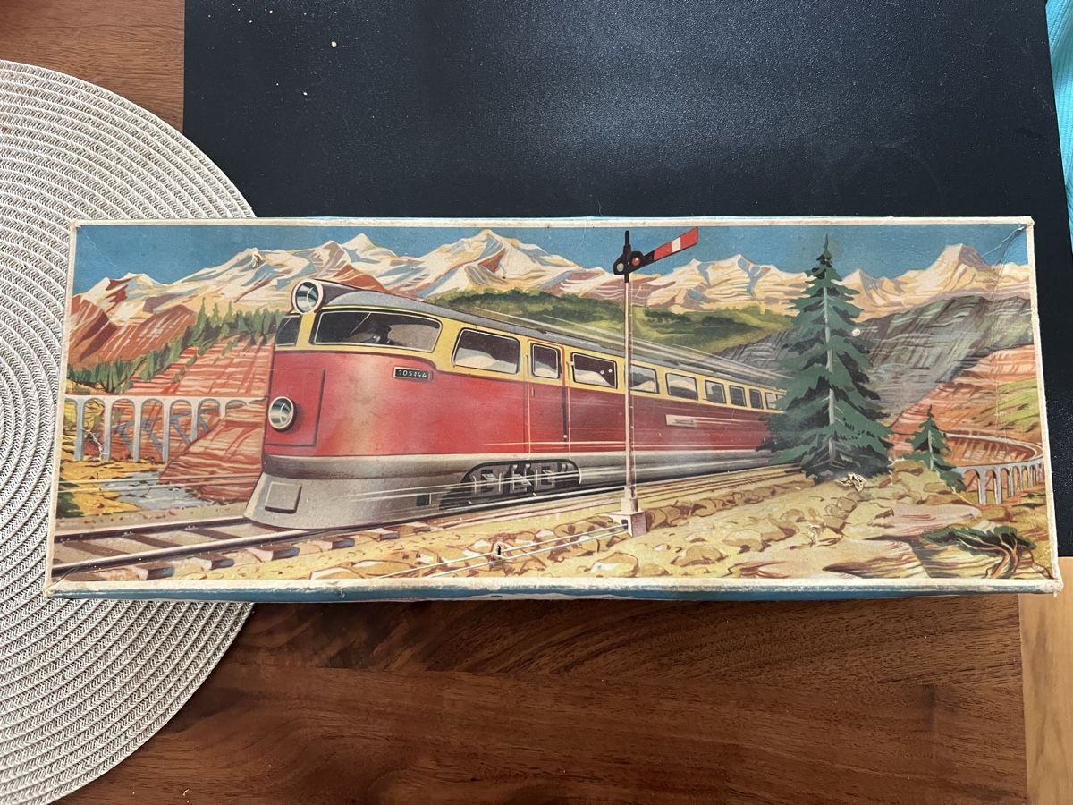 Technofix Giocattoli: Technofix, Blechspielzeug "Mountain Express" – Usato da Arlesheim venduto da SKA_4144