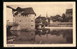 Bremgarten /AG, Teilansicht mit Brücke