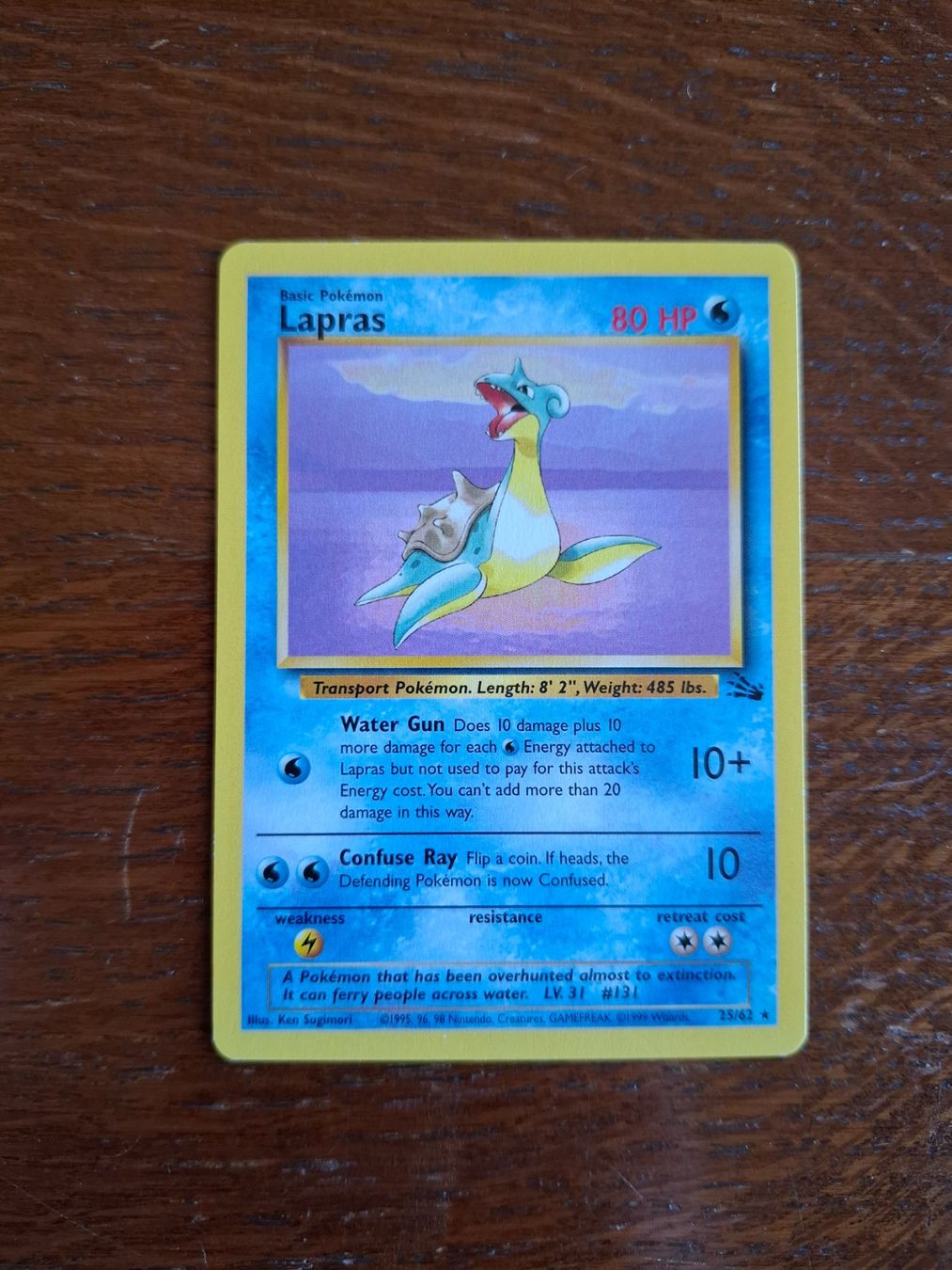 Pokémon Carte collezionabili: Pokemon Lapras Fossil Set 25/62 – Usato da Giornico venduto da ale_lc8k