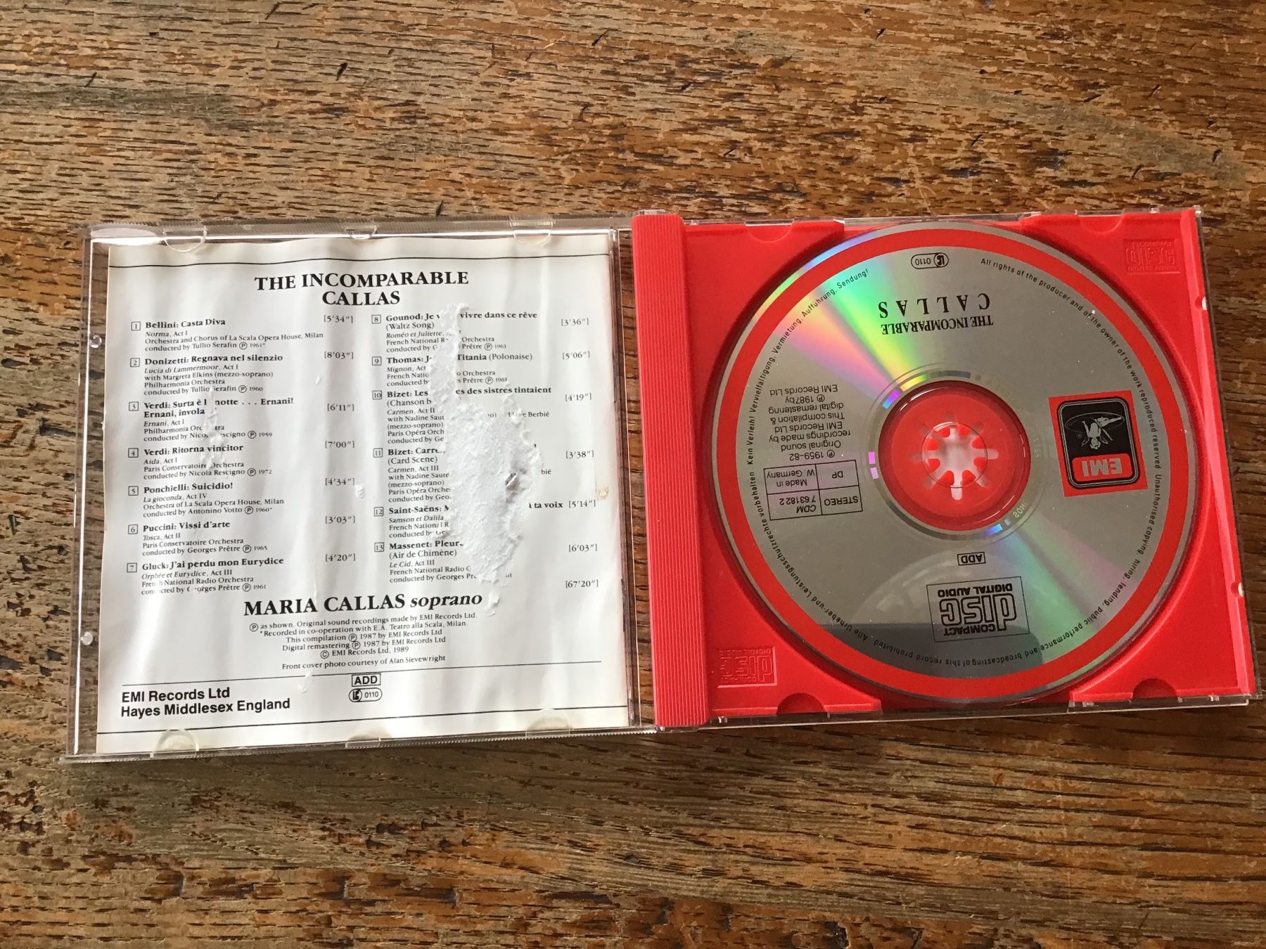 CD: CD The Incomparable Callas – Usato da Fully venduto da Ruby97 1