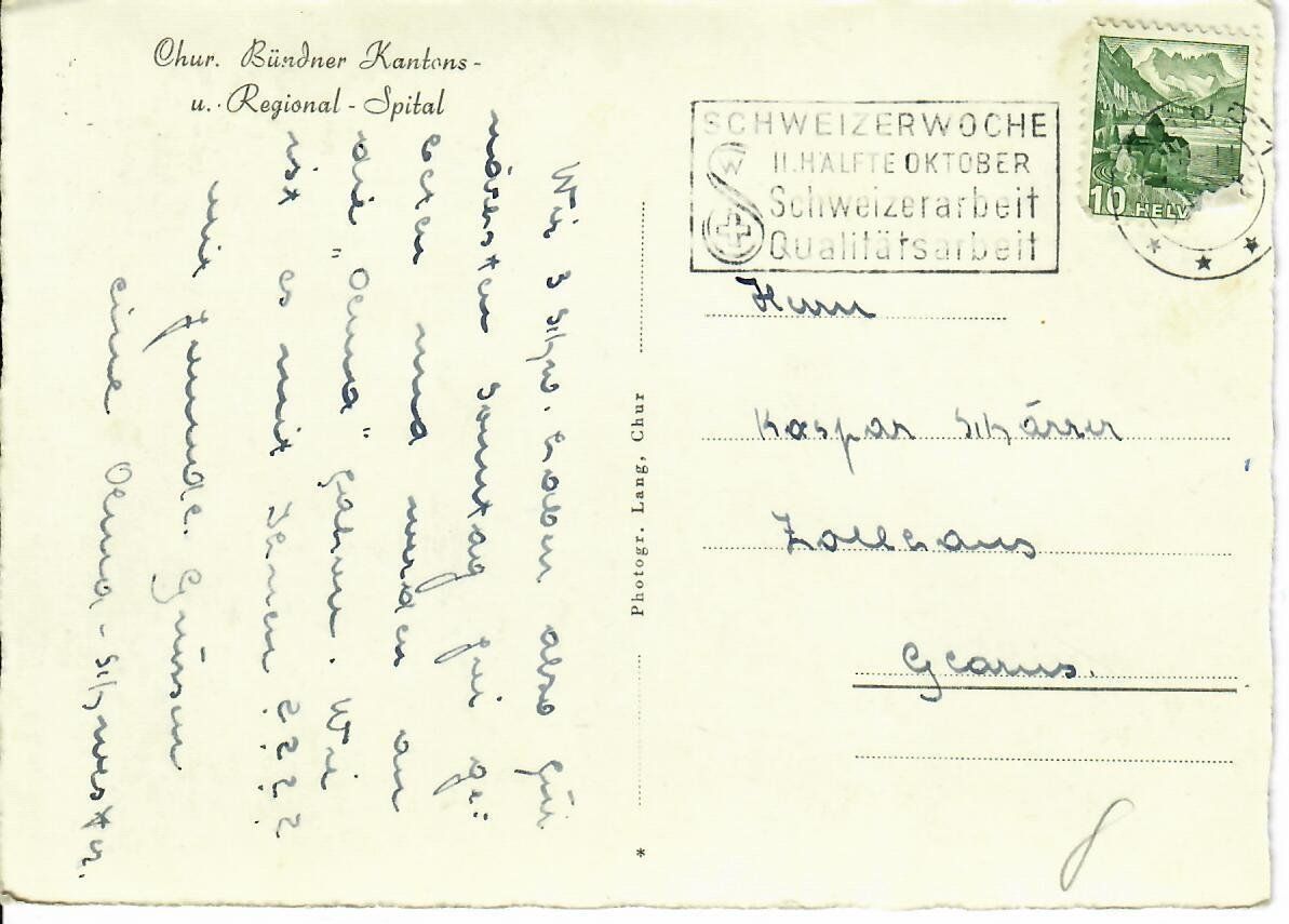 Cartoline postali: Chur – Usato da Hochdorf venduto da Ziegel-16 1