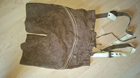 Lederhose Landhaus braun Grösse 152 gebraucht