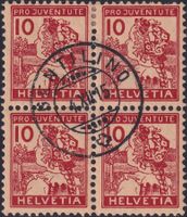 1915 J3 (Luzernerli) +Zentrums-O: GENTILINO (TI) Kat: 4500.-
