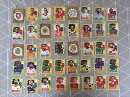46 WM Panini Sticker (keine Doppelten), 27 Teams