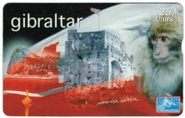 Telefonkarte Gibraltar GIB-61 Affe ungebraucht