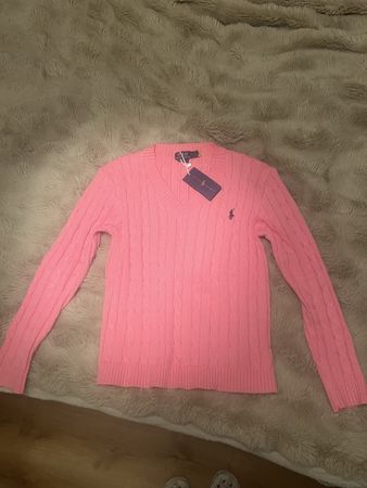 Pull rose Polo Ralph Lauren, taille M , comme neuf!