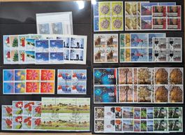 Lot Viererblocks mit ET Stempel 2009