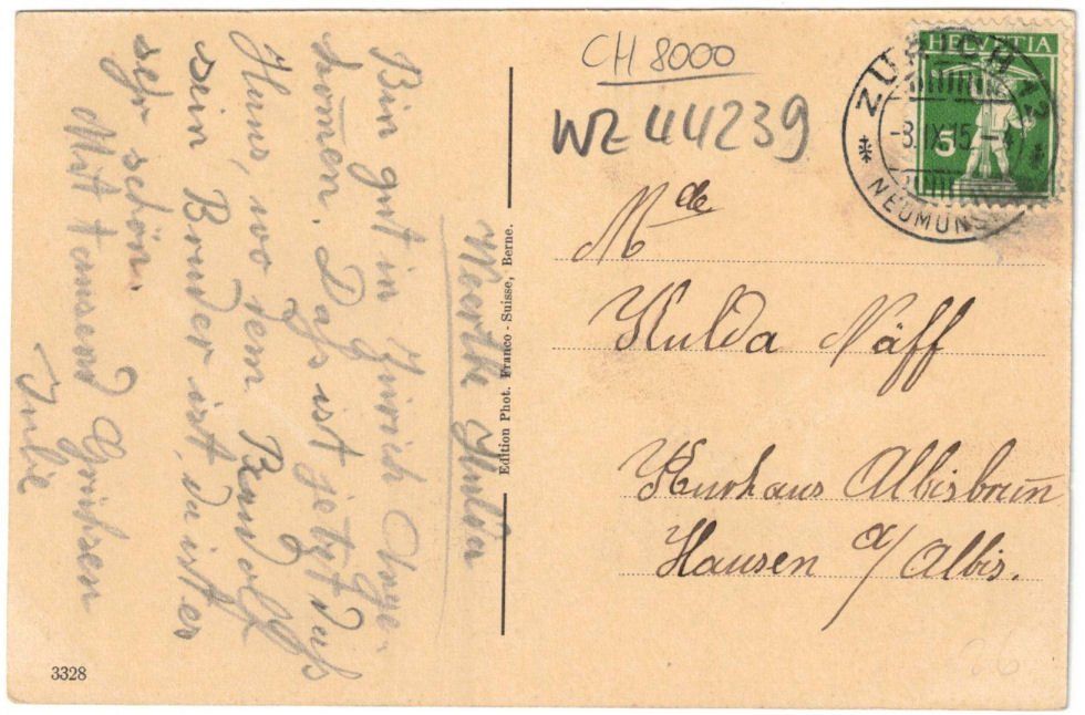 Cartoline postali: Zürich - Dolder mit Standseilbahn (2. Variante) – Usato da Binningen venduto da Mountainrider 1