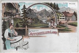 Gruss vom Appenzellerland - Litho