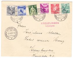 Lettre de Kreuzlingen  BPA A33 pour Kreuzlingen le 2.VI.37