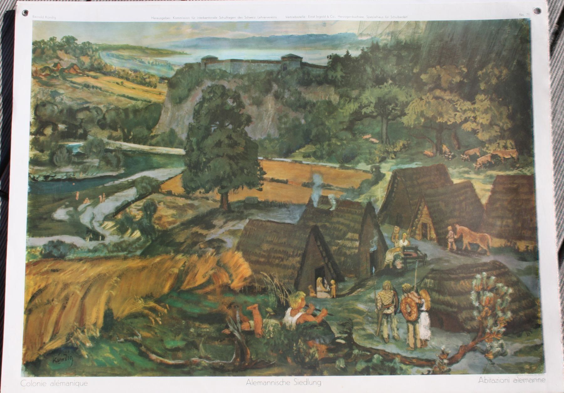 Cartoline postali: Schulwandkarten Plakate – Usato da Biel-Benken BL venduto da AngiSchaefer 2