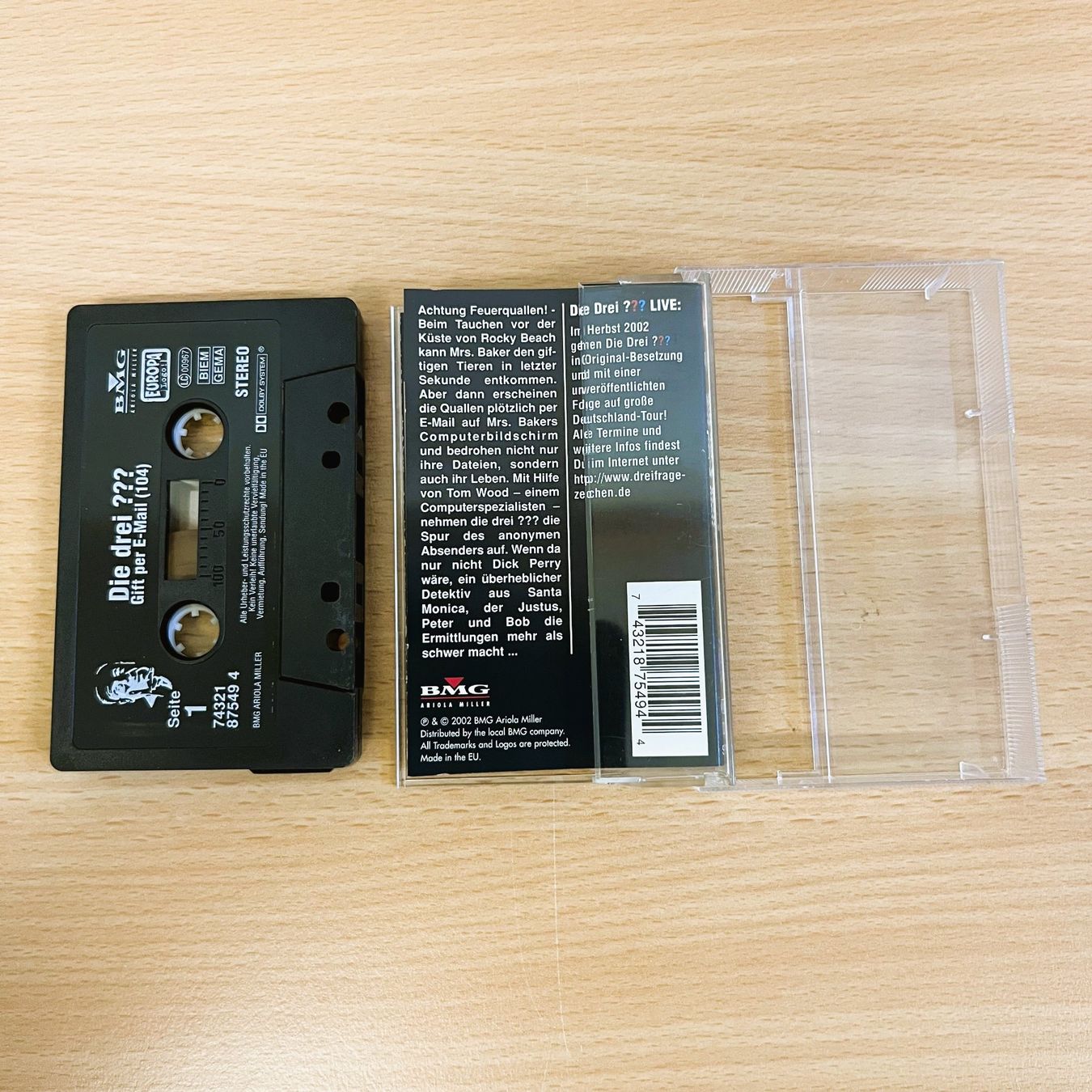 Musicassette: MC - Die drei ??? - Gift per E-Mail - Folge 104 – Usato da Amlikon-Bissegg venduto da riestig 1