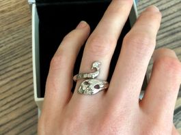Ring Fingerring mit schönem Pfau Grösse 53 Modeschmuck