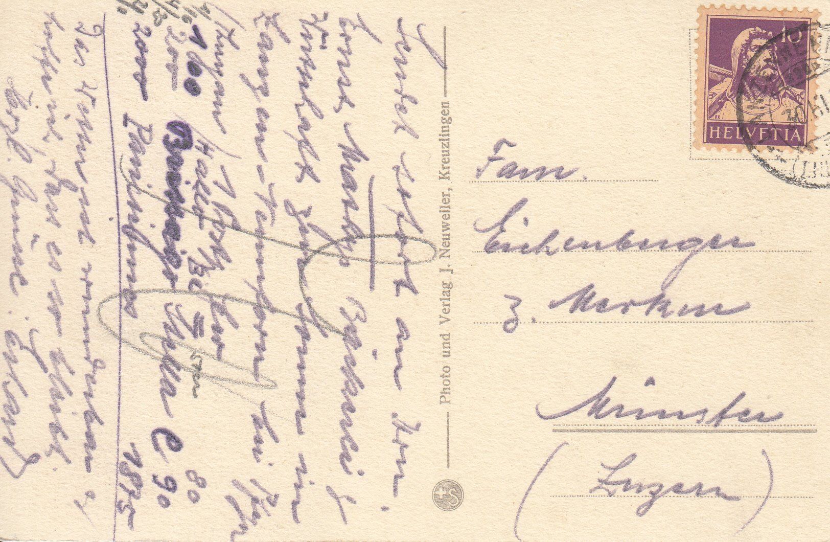 Cartoline postali: Gottlieben 1930 – Usato da Bürglen TG venduto da StampGraf 1