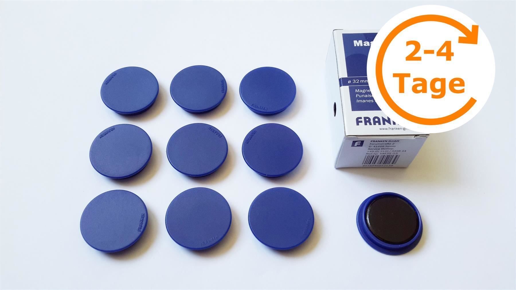 Calamite: Magnete 10 Stück, 32 mm, blau – Nuovo e nell'imballaggio originale da St. Gallen venduto da cointec