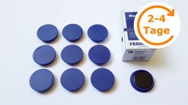 Magnete 10 Stück, 32 mm, blau