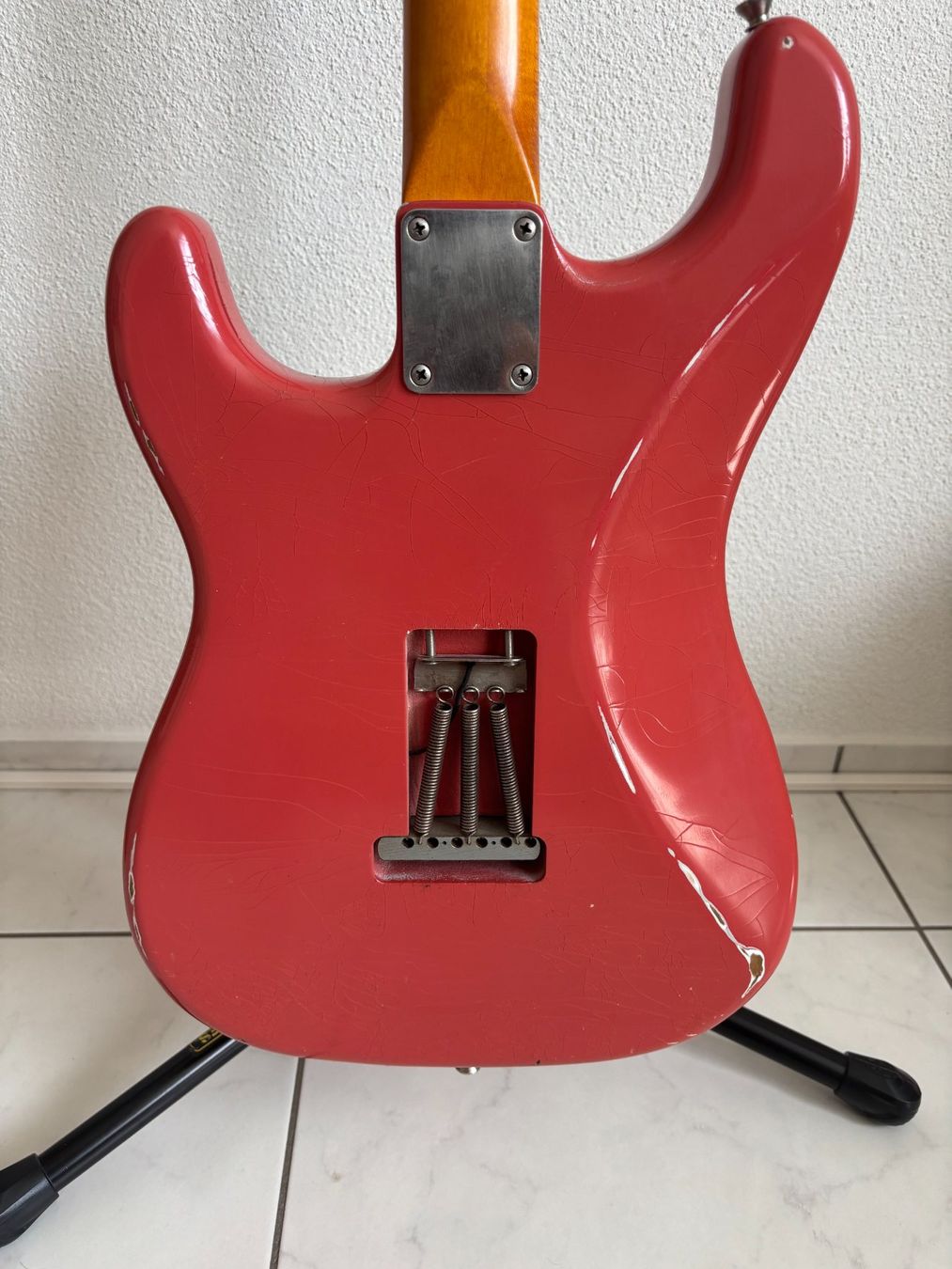 Strumenti musicali: Whitfill Custom Strat Style Fiesta Red – Usato da Kriens venduto da freeman777 2