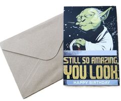 Geburtstagskarte Yoda, mit Umschlag  (neu, OVP)