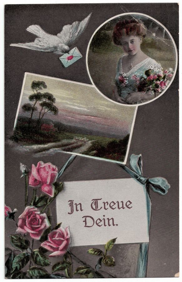 Cartoline postali: Romantik - In Treue Dein. – Usato da Frauenfeld venduto da POML