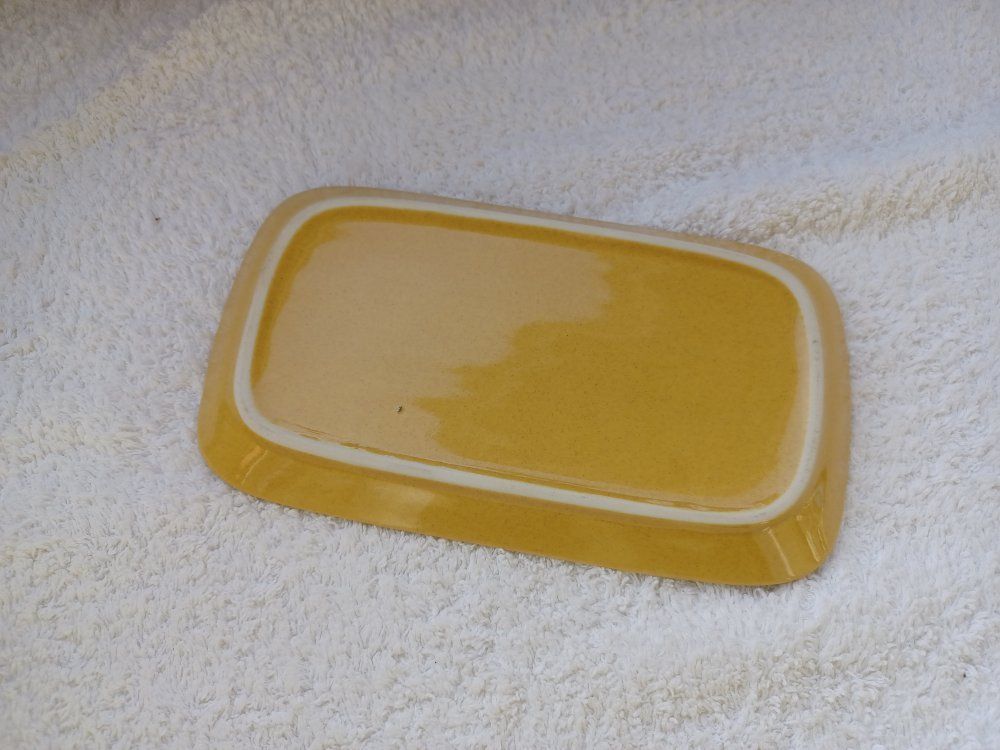 Rössler Altre Stoviglie: RÖSSLER Senffarbe Butterdose Plat à Beurre Moutarde -A66 – Usato da Morges venduto da vimajes12 1