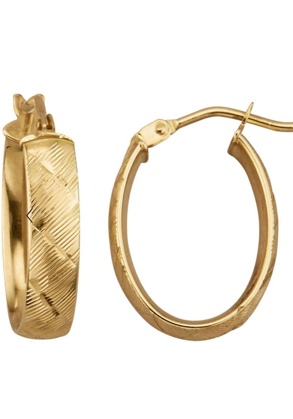 Orecchini pendenti & Orecchini a lobo: Gold 375 Ohrschmuck Ohrringe Struktur – Nuovo e nell'imballaggio originale da Hemmental venduto da Goldwelt2