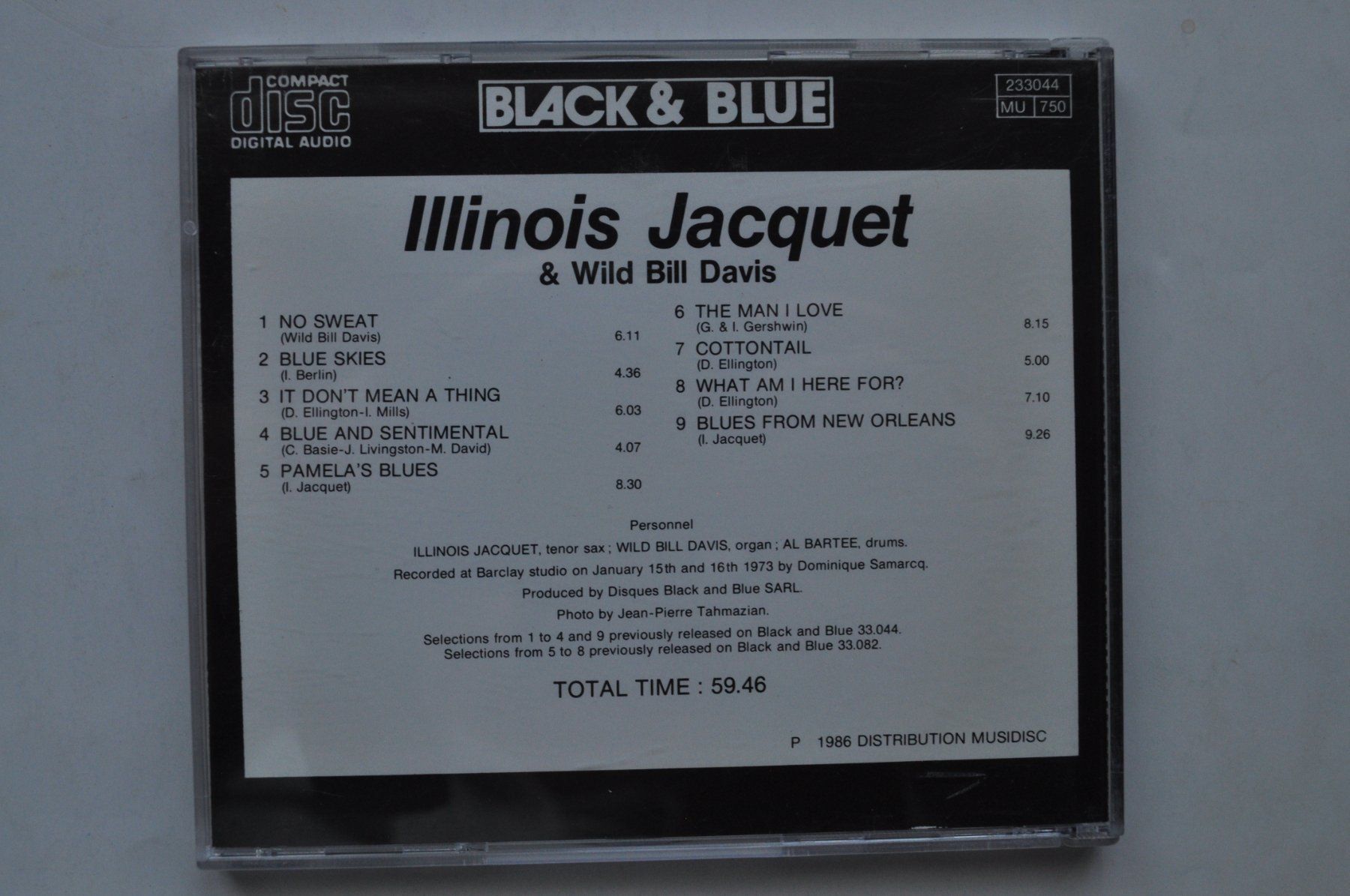 CD: Illinois Jacquet & Wild Bill Davis – Usato da Marin-Epagnier venduto da Vinil68 1
