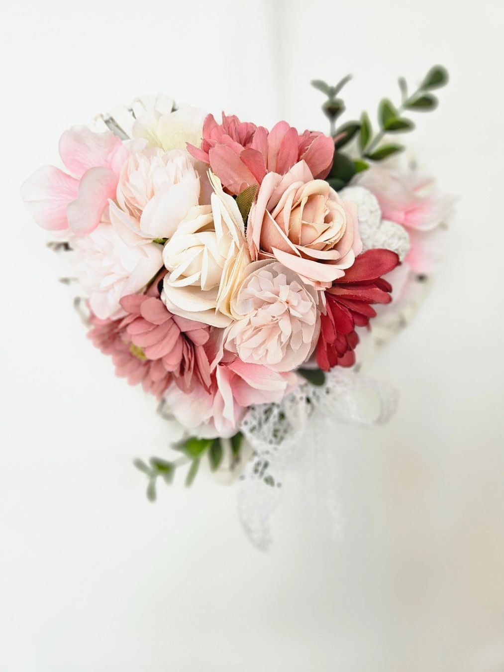 Tutte le decorazioni: Geschenk Herz Kranz Shabby Chic Spitze Muttertag Geburtstag – Nuovo e nell'imballaggio originale da Gossau ZH venduto da Goes05 3
