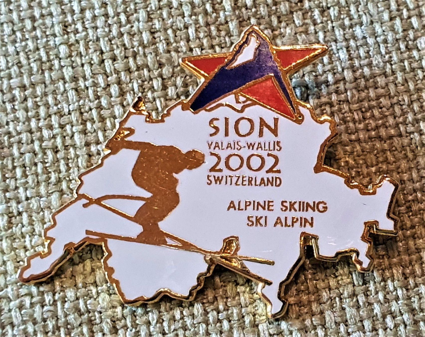 Spille & Fermagli: J344 - Pin Sion Wallis Valais 2002 – Usato da Reinach BL venduto da Boston-Verkauf