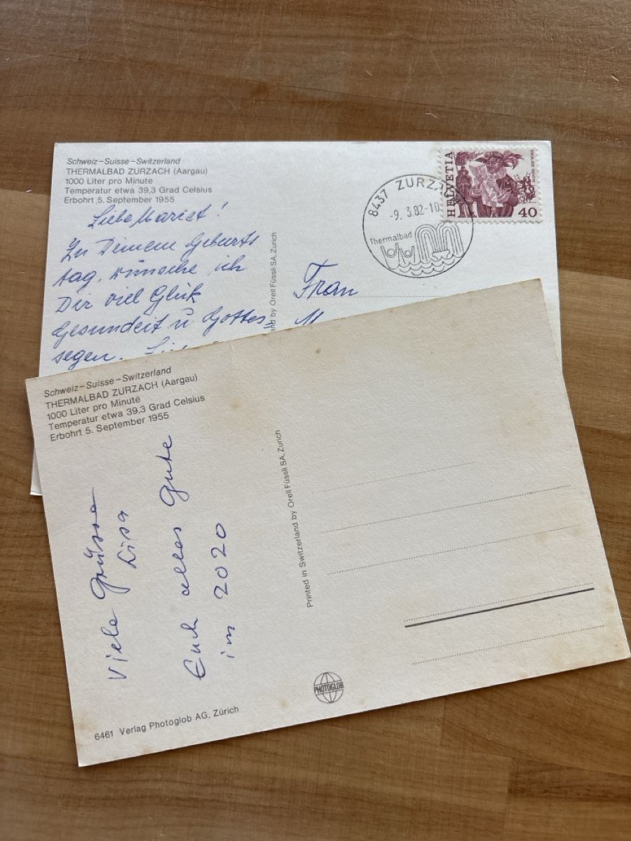 Ansichtskarten: AK von Thermalbad Zurzach – Gebraucht aus Rümlang von Kartenpost1 1