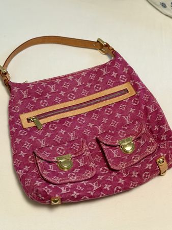 Louis Vuitton Denim Tasche Pink