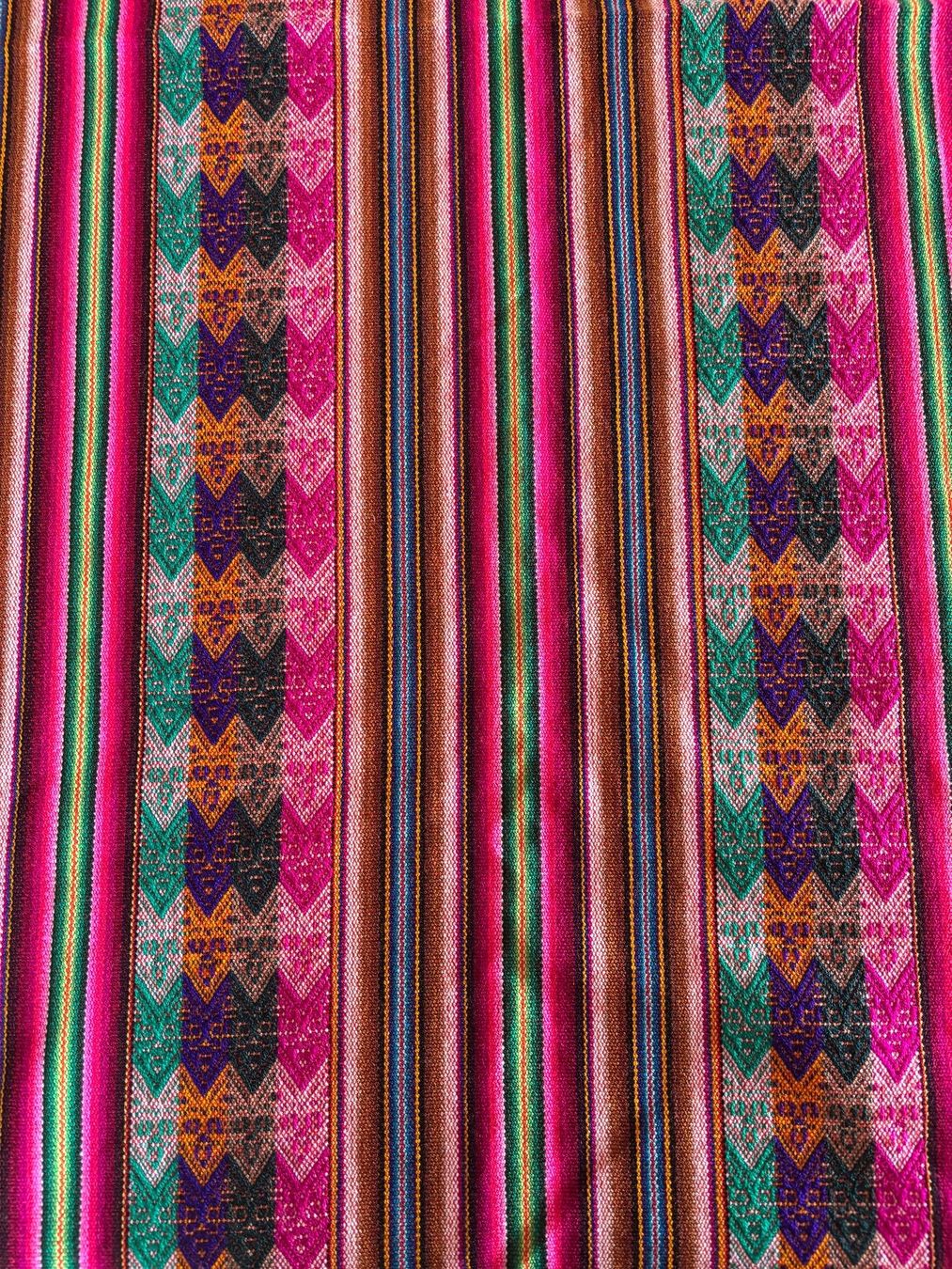 Sonstige Tischwäsche: Vintage Peru / BhutanTextil Tischdecke, Handarbeit – Gebraucht aus Horgen von uge_pd5p 1
