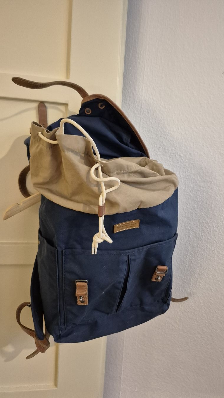 Fjällräven Zaini: Fjällräven Rucksack mit Leder – Nuovo (secondo la descrizione) da Zürich venduto da Knauelrockerin 2