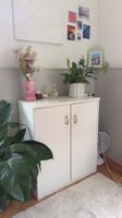 Schrank weiss / Holz Aufbewahrung