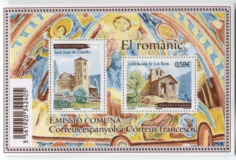 Tutti i francobolli: Block "Kirchen". Andorra. – Nuovo e nell'imballaggio originale da Basel venduto da Butsch5