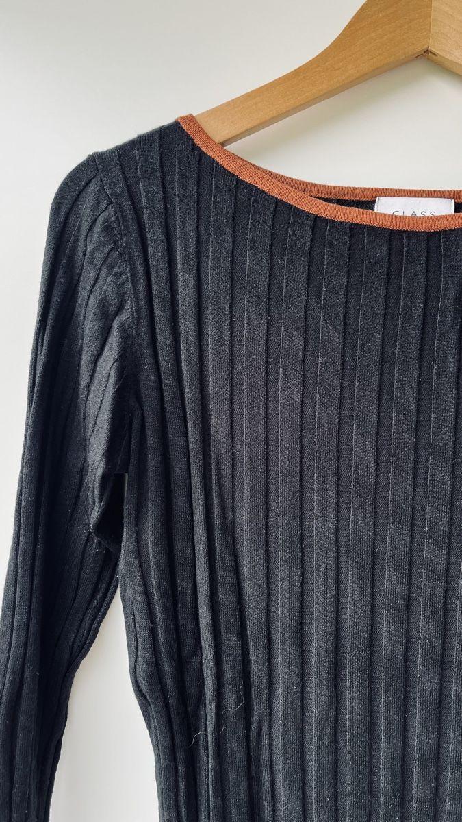 Maglioni & Felpe: Pull CLASS noir détails marrons tendance S printemp – Nuovo (secondo la descrizione) da Lausanne venduto da Global.P 2