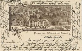 Gruss aus MINERALQUELLE SASSAL Chur GR gel. 1900!