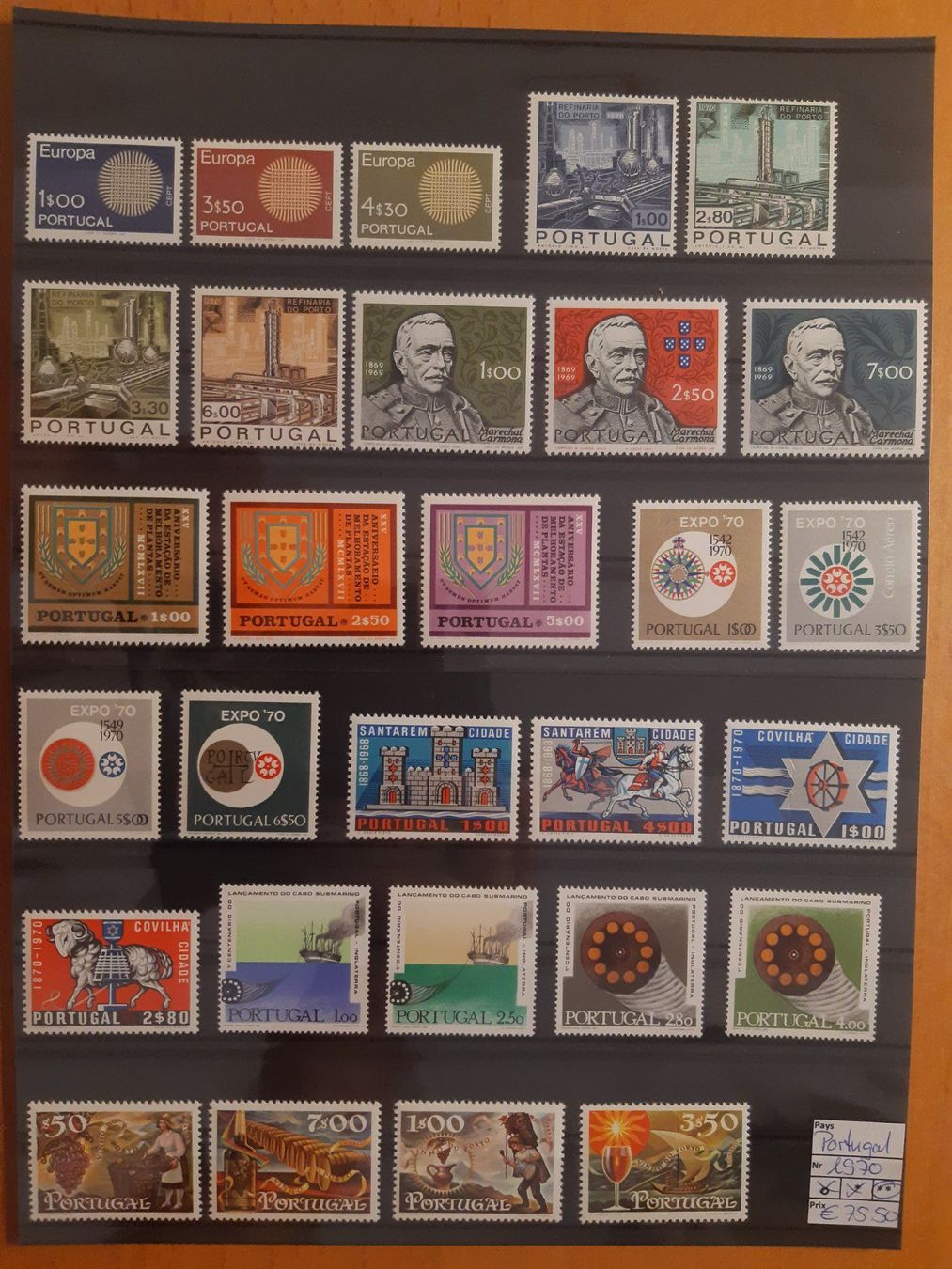 Tutti i francobolli: Portugal** 1970 – Nuovo (secondo la descrizione) da Confignon venduto da Alfda2000