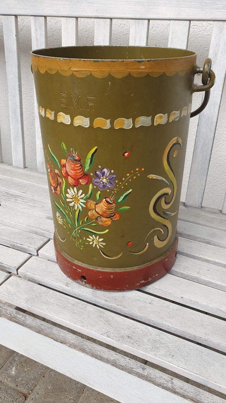 Tutte le decorazioni: Milchkanne mit Bauernmalerei - Vintage – Usato da Döttingen venduto da fonzi3