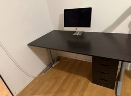 Ikea Schreibtisch mit Alex Schubladenelement