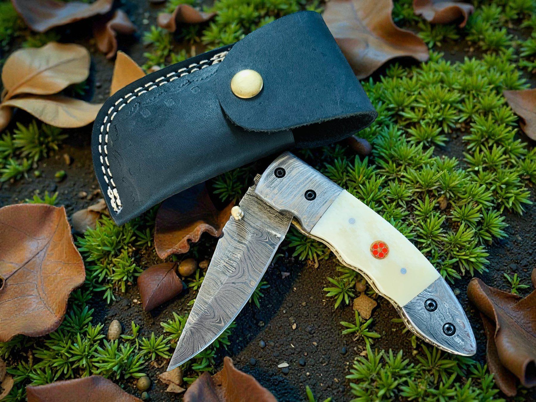 Coltelli tascabile: Damast Messer Klappmesser HANDMADE 19cm bergmann No. 05 – Nuovo e nell'imballaggio originale da Bergdietikon venduto da shopAgent 4
