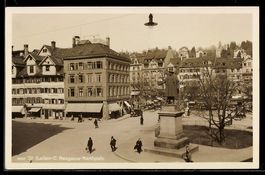 AK St. Gallen, Neugasse-Marktplatz