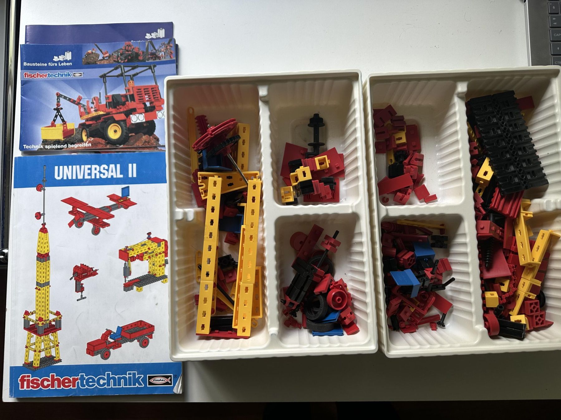 Fischer Kit di costruzioni: Fischertechnik Universal II Baukasten, Advanced, 48 Modelle – Usato da Basel venduto da talktom 3