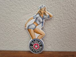 Emailschild Harley Davidson Motorrad Service Emaille Schild