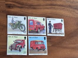 Briefmarken Isle of Man: Postfahrzeuge 2003, 6 Stk. Konvolut