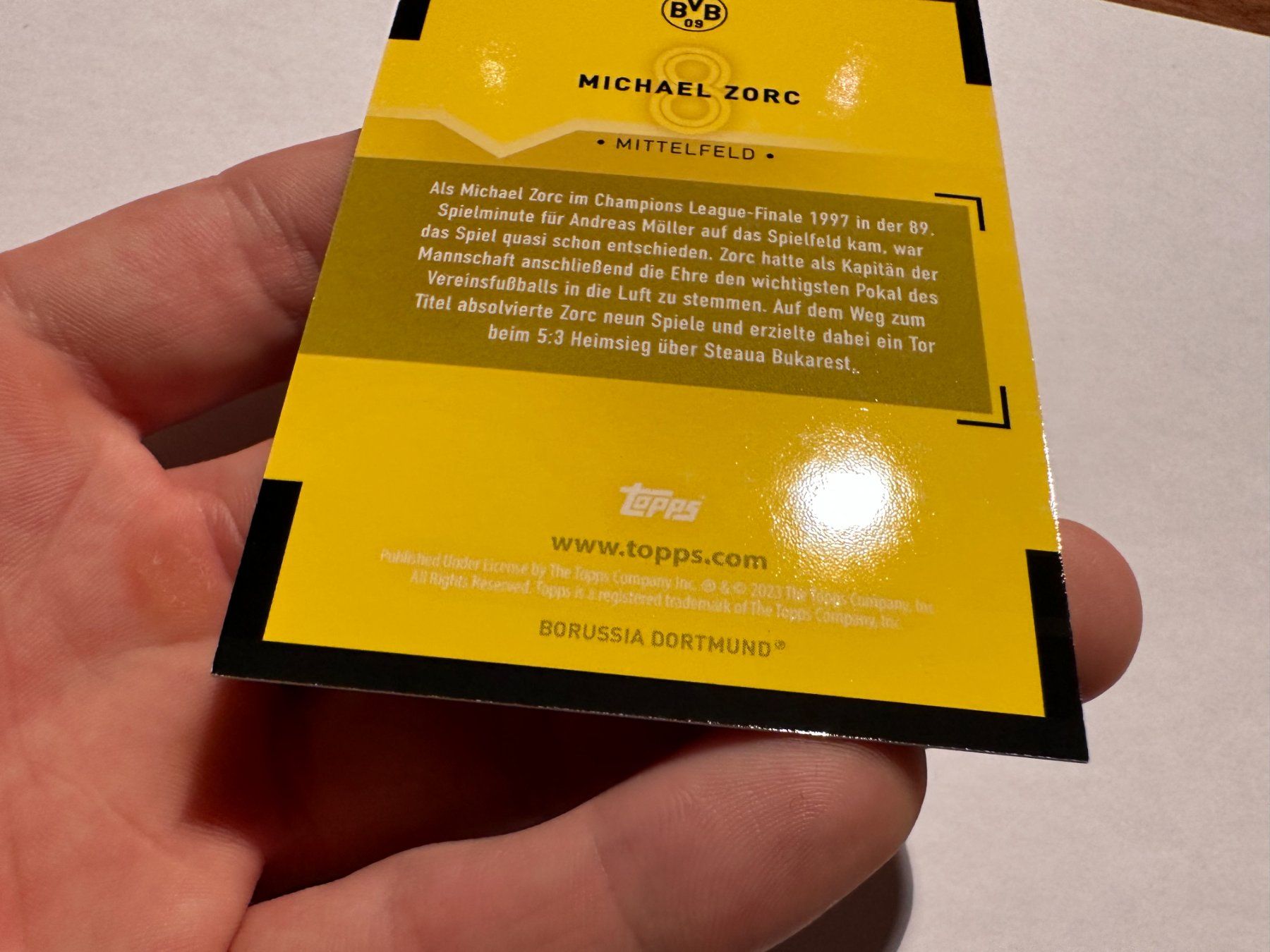 Panini Carte collezionabili: 2022 Topps BVB Set Michael Zorc /50 – Usato da Hagendorn venduto da Pokecollectorch 4